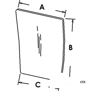 GLASS FRONT WINDOW LH — Part #EAP-160978