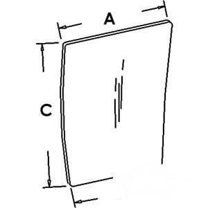 GLASS FRONT WINDOW RH — Part #EAP-160979