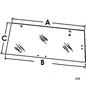 GLASS REAR WINDOW — Part #EAP-160980