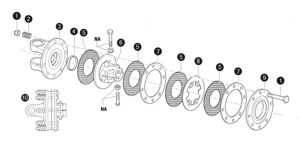 FLANGED YOKE F2&F4 #60 — Part #EAP-162231