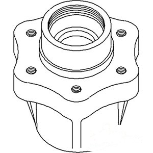 HUB FRONT WHEEL — Part #EAP-162437