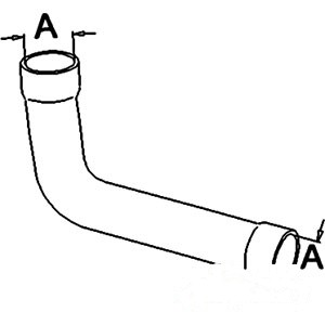 UPPER RADIATOR HOSE — Part #EAP-163407