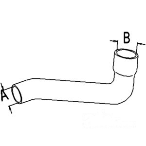 RADIATOR HOSE BOTTOM — Part #EAP-163701