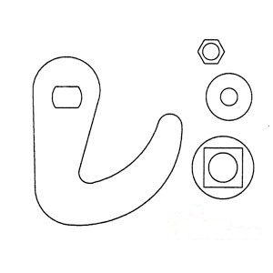 LATCH HOOD HANDLE — Part #EAP-164763