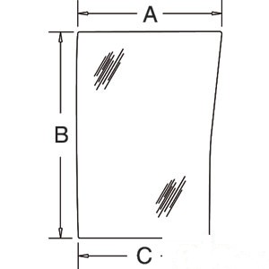 GLASS FRONT LOWER RH — Part #EAP-165576