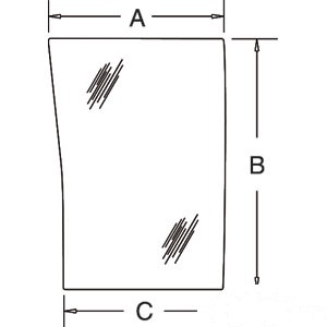 GLASS FRONT LOWER LEFT — Part #EAP-165577