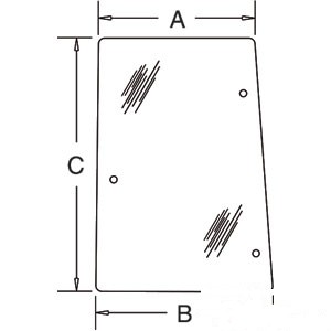 GLASS REAR SIDE (LH) — Part #EAP-165807