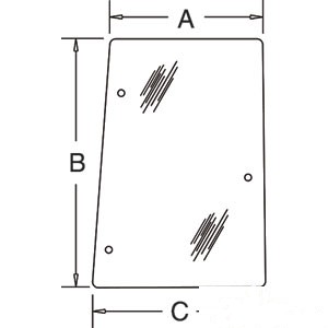 GLASS REAR SIDE (RH) — Part #EAP-165808