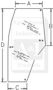 GLASS DOOR (LH) — Part #EAP-165810
