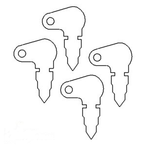 IGNITION KEY (4 PACK) — Part #EAP-165907
