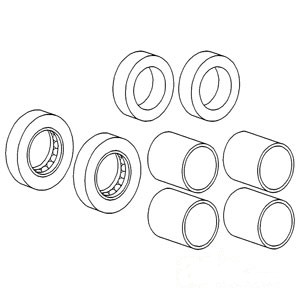 SPINDLE BUSH/BRG/SEAL KIT — Part #EAP-166260