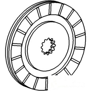 BONDED BRAKE DISC — Part #EAP-166374