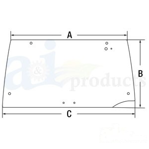 GLASS REAR WINDOW — Part #EAP-168726