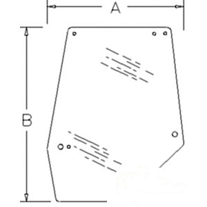 GLASS LH UPPER DOOR — Part #EAP-168728