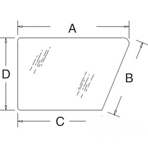 GLASS DOOR LOWER (LH) — Part #EAP-168729