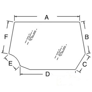 GLASS UPPER REAR — Part #EAP-169818