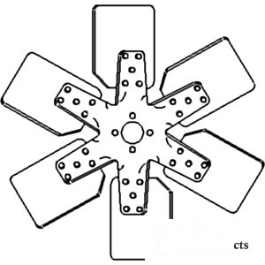 FAN 6 BLADE — Part #EAP-169968