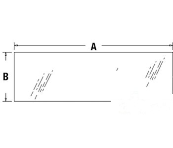 GLASS REAR WINDOW-LOWER — Part #EAP-170150