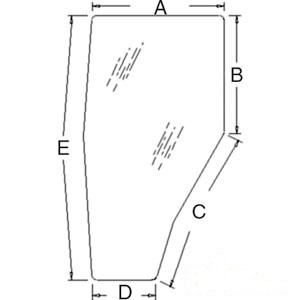 GLASS (RH) DOOR — Part #EAP-170151