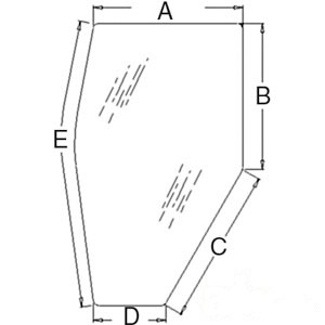 GLASS (LH) DOOR — Part #EAP-170152