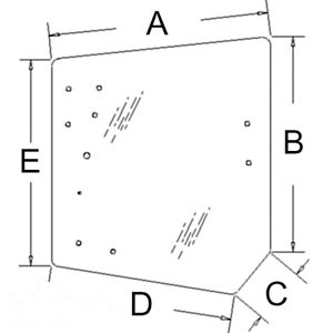 GLASS REAR; UPPER — Part #EAP-170219