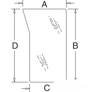 GLASS LOWER — Part #EAP-170220