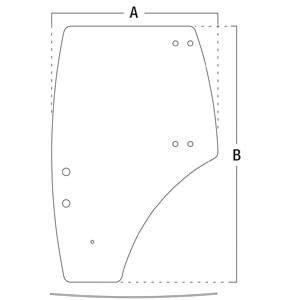 DOOR GLASS — Part #EAP-170222