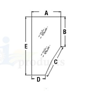 GLASS DOOR L/H — Part #EAP-170254