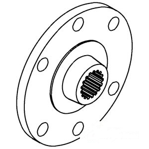 PTO DRIVE HUB 6 HOLE — Part #EAP-170835