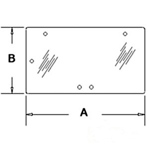 GLASS REAR WINDOW — Part #EAP-172264