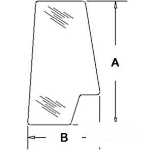 GLASS DOOR WINDOW (REAR) — Part #EAP-172266