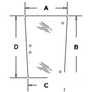 GLASS RH /LH SIDE WINDOW — Part #EAP-172627
