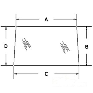 GLASS REAR CAB WINDOW — Part #EAP-172683