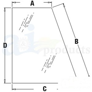 GLASS RH SIDE WINDOW — Part #EAP-172898