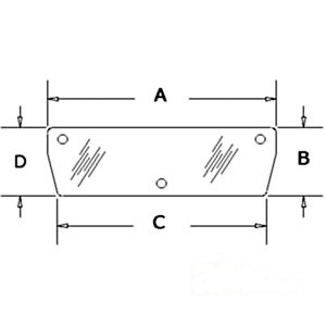 GLASS LOWER REAR WINDOW — Part #EAP-173260