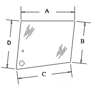 GLASS UPPER CAB DOOR — Part #EAP-173262