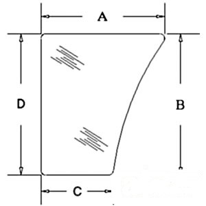 GLASS LOWER DOOR — Part #EAP-173272