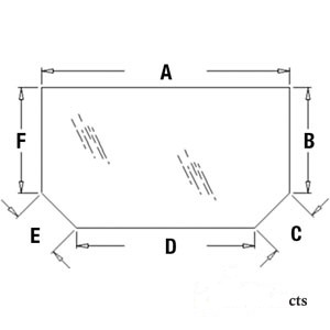 GLASS REAR WINDOW — Part #EAP-173492