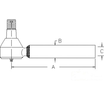 TIE ROD END STEER CYL. — Part #EAP-173674
