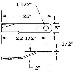 BLADE ROTARY CUTTER CCW — Part #EAP-173914