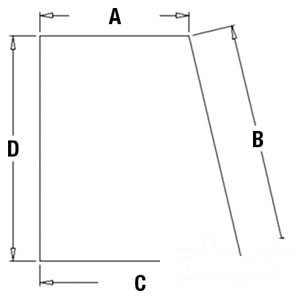 GLASS RH DOOR UPPER — Part #EAP-173938