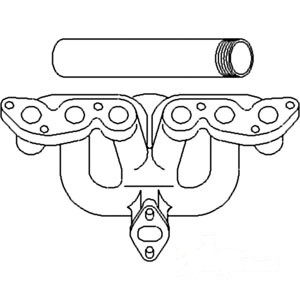 MANIFOLD W/ PIPE & GASKET — Part #EAP-174095