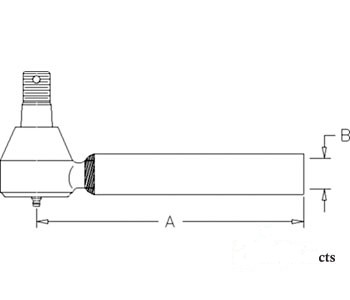 TIE ROD END STEER CYL. — Part #EAP-174467