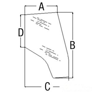 CAB DOOR RH - TINTED — Part #EAP-175279