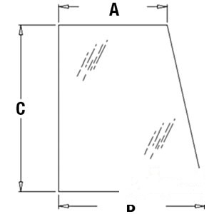 GLASS RH DOOR UPPER — Part #EAP-175944