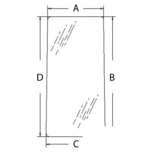 GLASS REAR (LH) — Part #EAP-177733