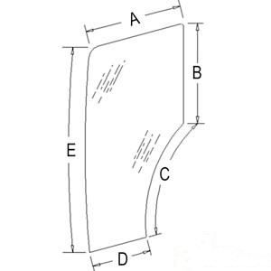 GLASS DOOR; LH — Part #EAP-178000