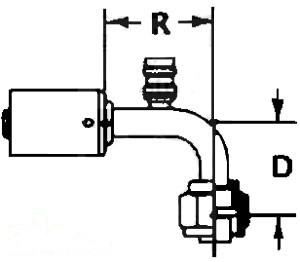 FITTING #10-90-FOR-13MM — Part #EAP-178305