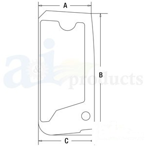 GLASS UPPER DOOR — Part #EAP-178397