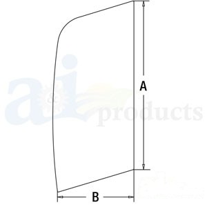 GLASS UPPER DOOR FRONT — Part #EAP-178398